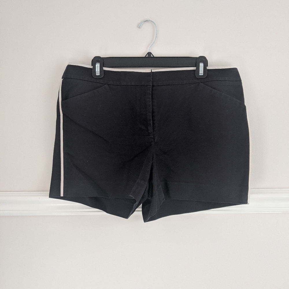 WHBM shorts with white piping